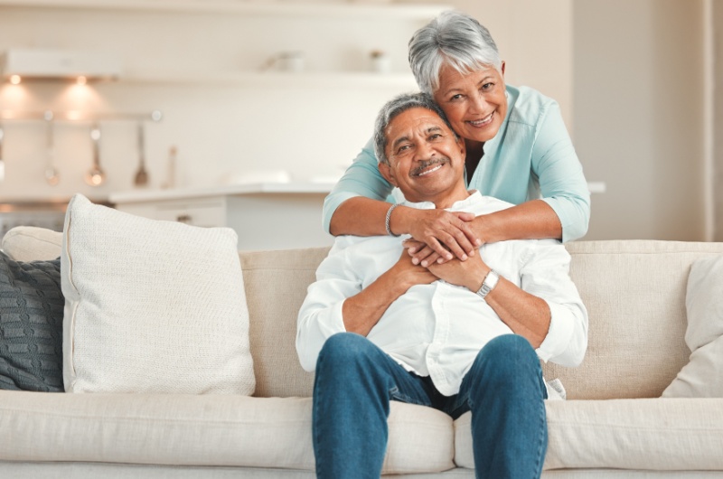 older couple smiling